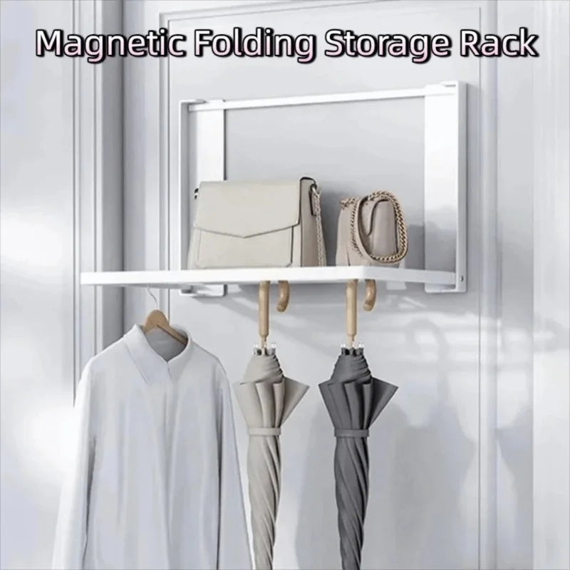 Magnetic Folding Washing Machine Side Shelf
