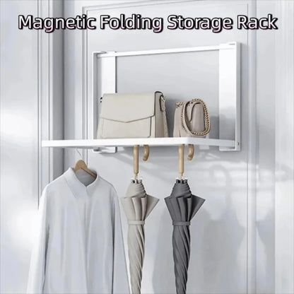 Magnetic Folding Washing Machine Side Shelf