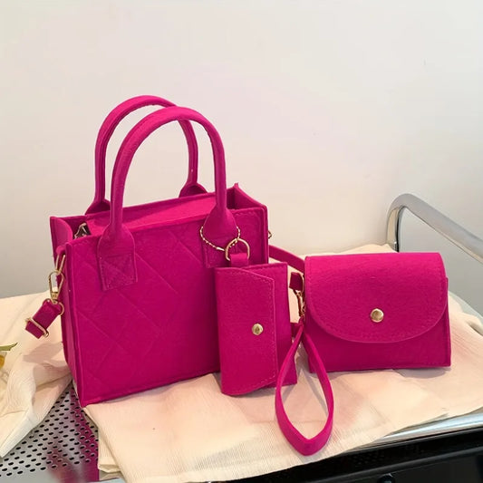 Embossed Women's Handbag Clutch Bag and Wallet