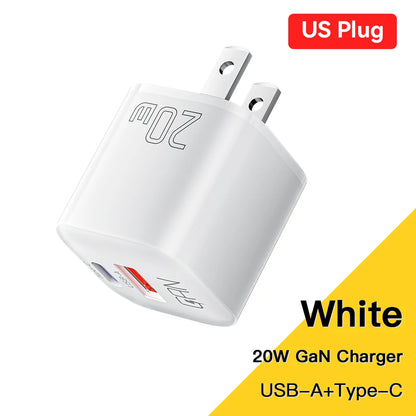 Essager 20W GaN Dual-Port Fast Charger
