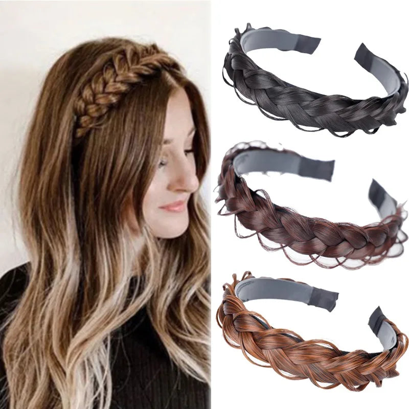 Synthetic Braided Hair Band for Women