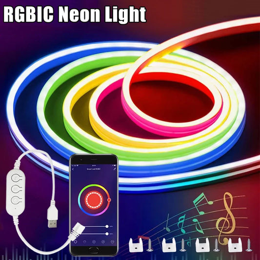 DC5V RGBIC Neon LED Strip Lights