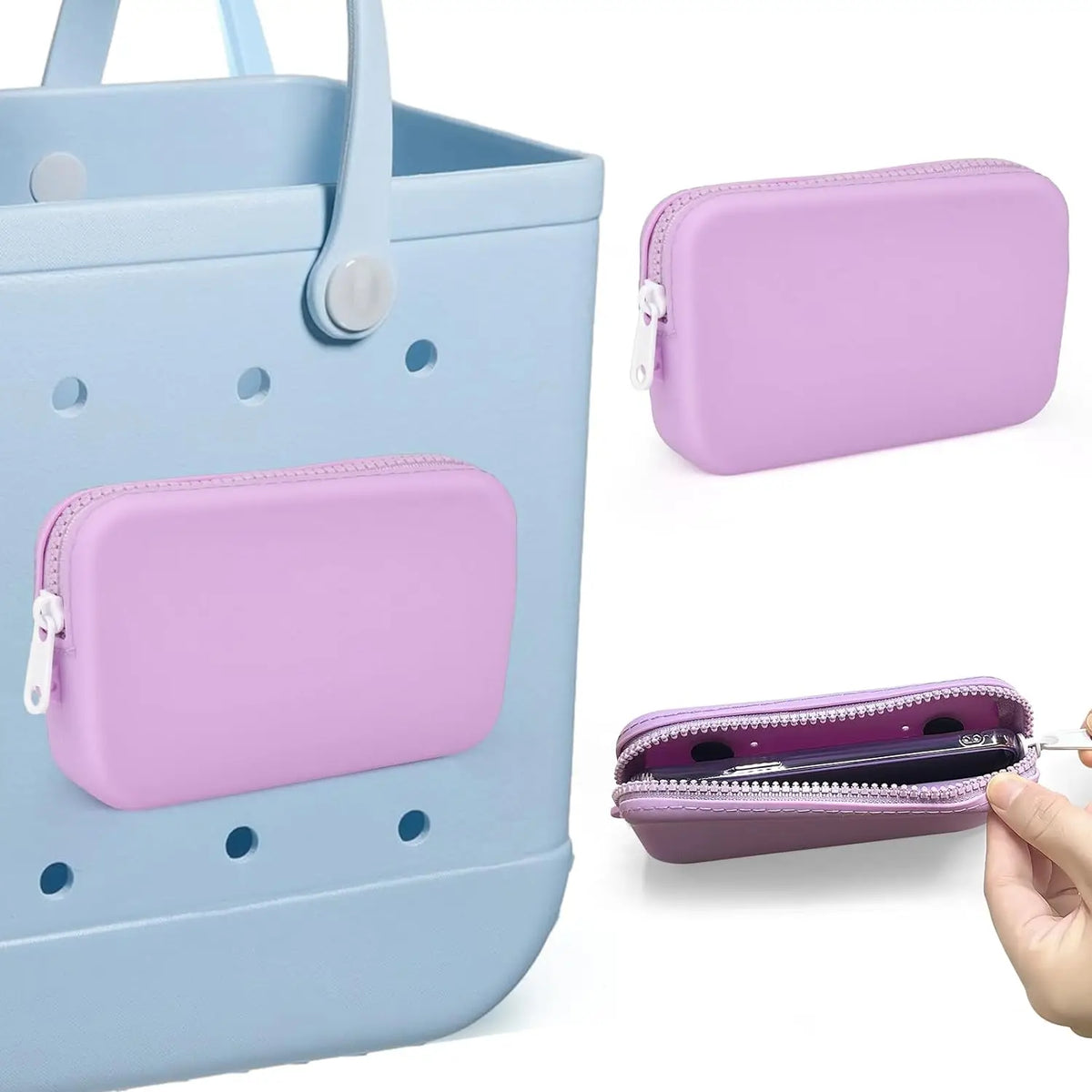 Silicone Beach Bag Phone Holder