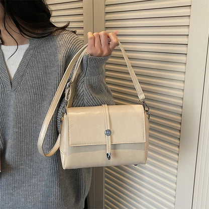Vintage Flap Crossbody Satchel Bag