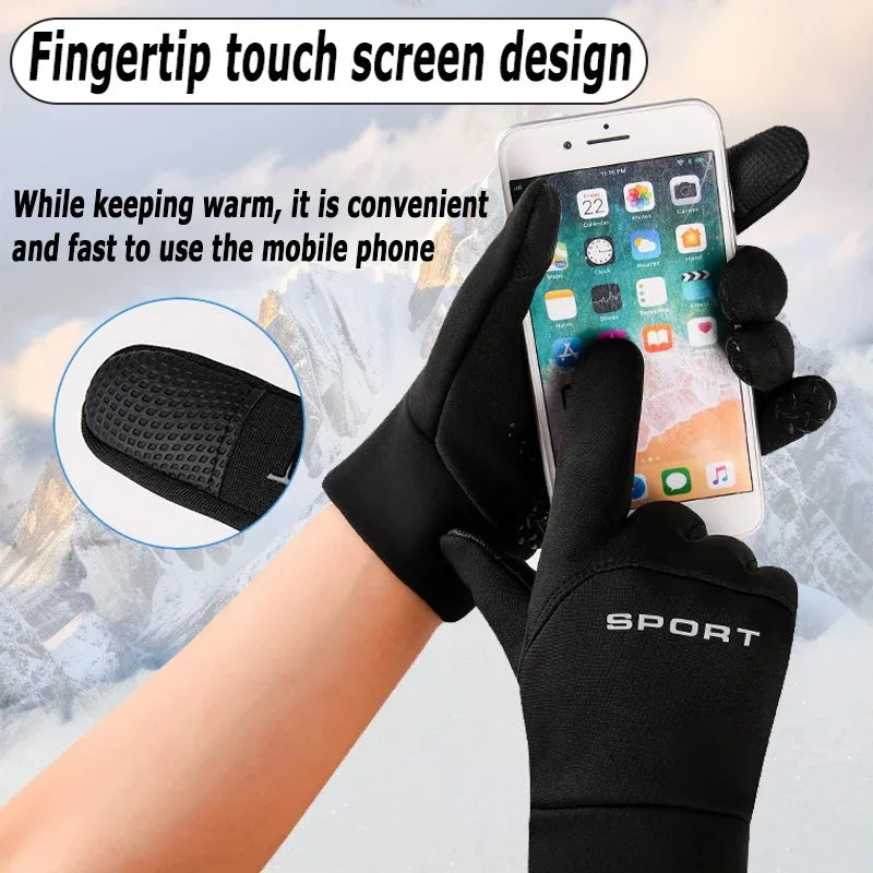 Winter Fleece Cycling Gloves