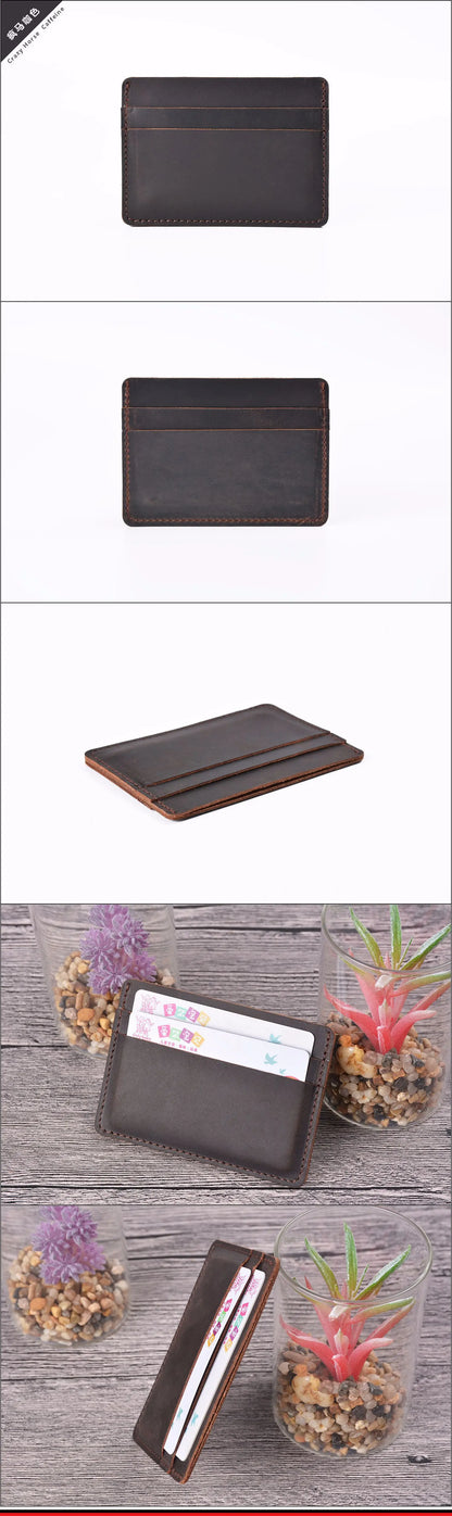 Genuine Leather Card Holder Wallet