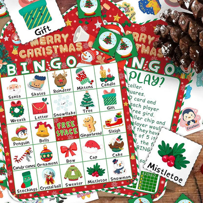 24-Player Christmas Bingo Game
