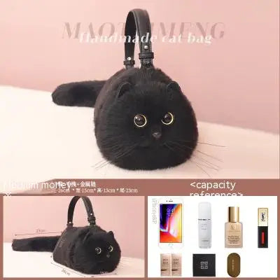 Cute Plush Cat Shoulder Bag Carrier