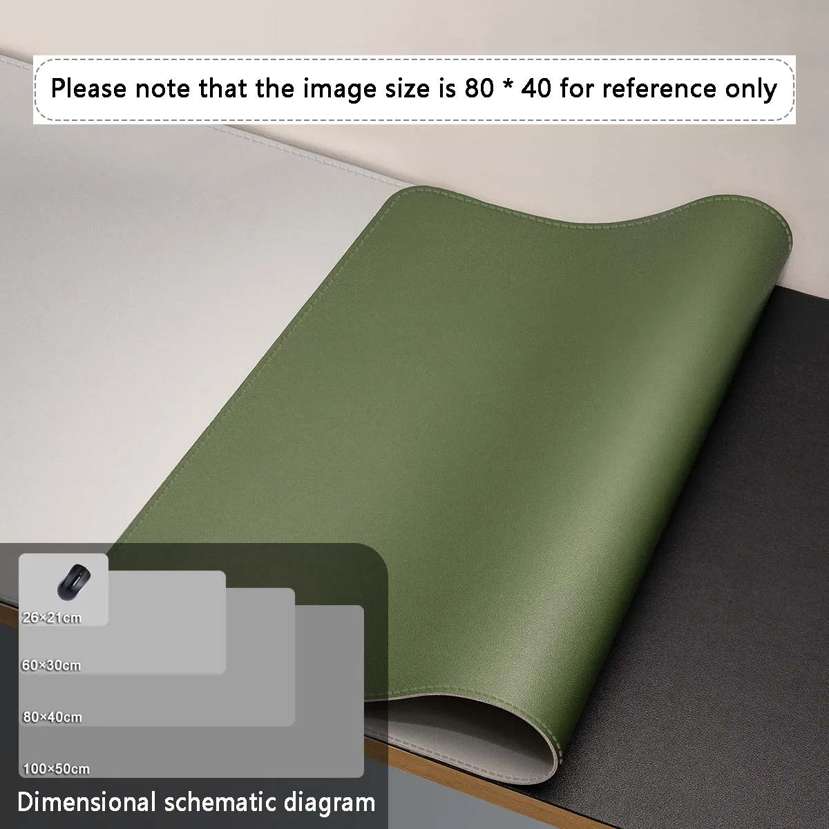 Large PU Leather Desk Mat & Mouse Pad