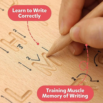 Wooden Alphabet Tracing Board