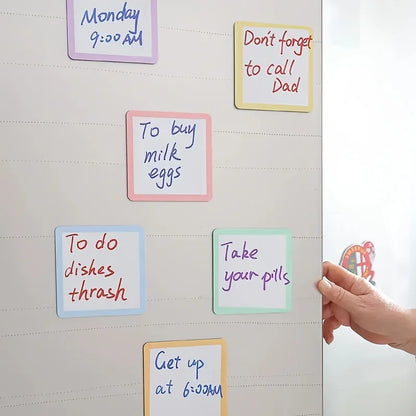 Reusable Magnetic Whiteboard Sticky Notes for Fridge, Whiteboard & Office Organization