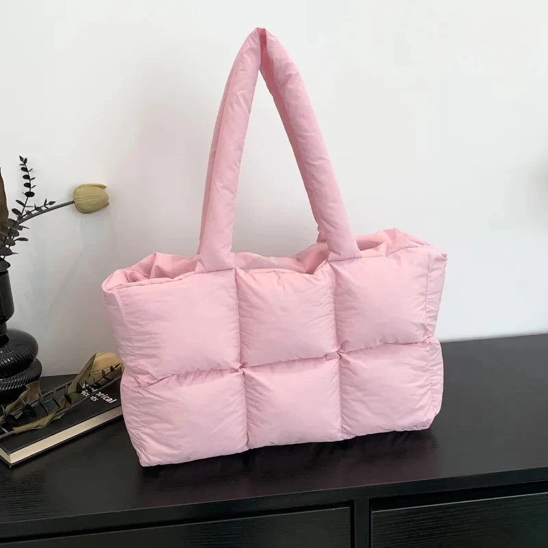 Quilted Large Capacity Tote Shoulder Bag