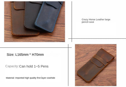 Handmade Leather Pen Case