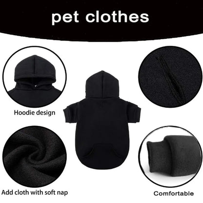 Pet Hooded Sweatshirt for Dogs & Cats
