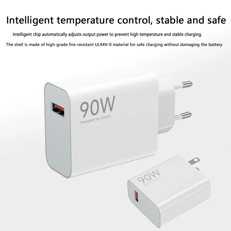 Xiaomi 90W HyperCharge Fast Charger with USB-C Cable