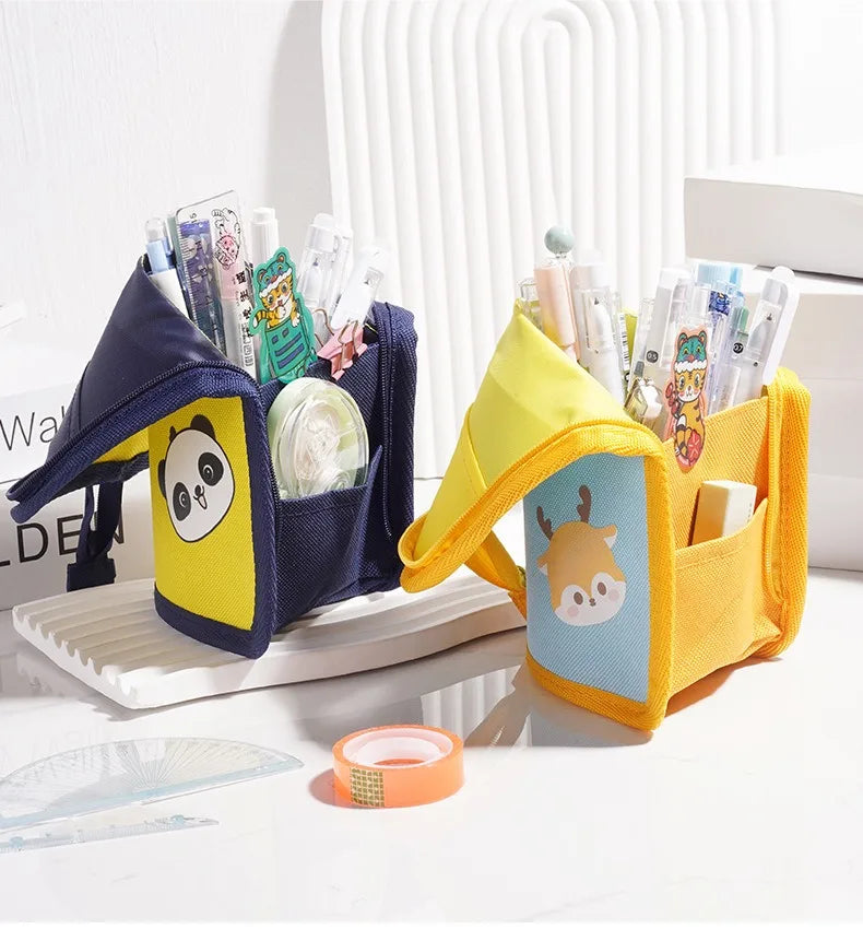 Expandable Desk Pen Holder & Pencil Pouch