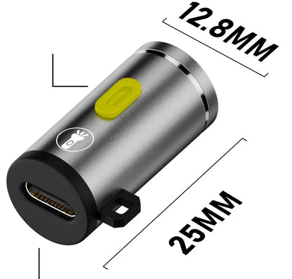 Mini USB-C LED Keychain Flashlight