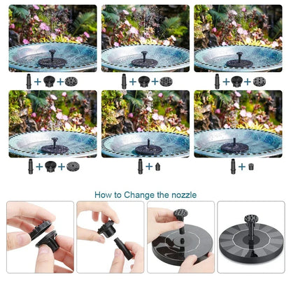 Solar Powered Floating Fountain Pump