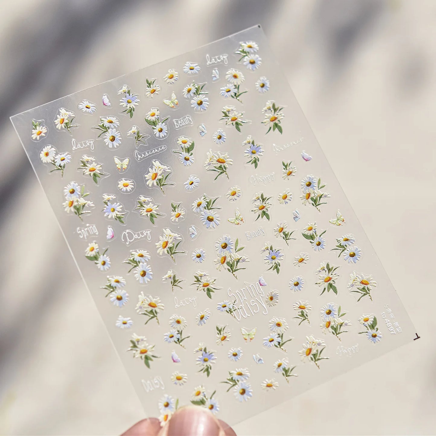 5D Cherry Blossom Nail Art Stickers