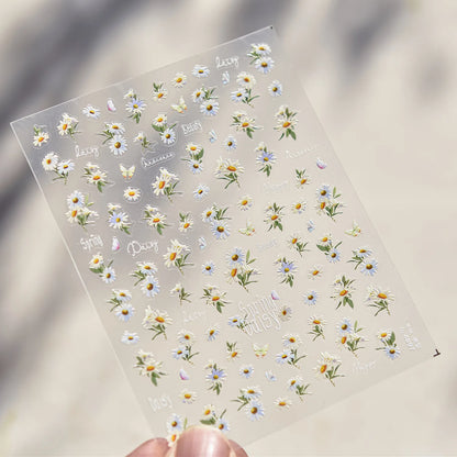 5D Cherry Blossom Nail Art Stickers