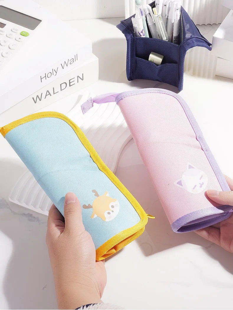 Expandable Desk Pen Holder & Pencil Pouch