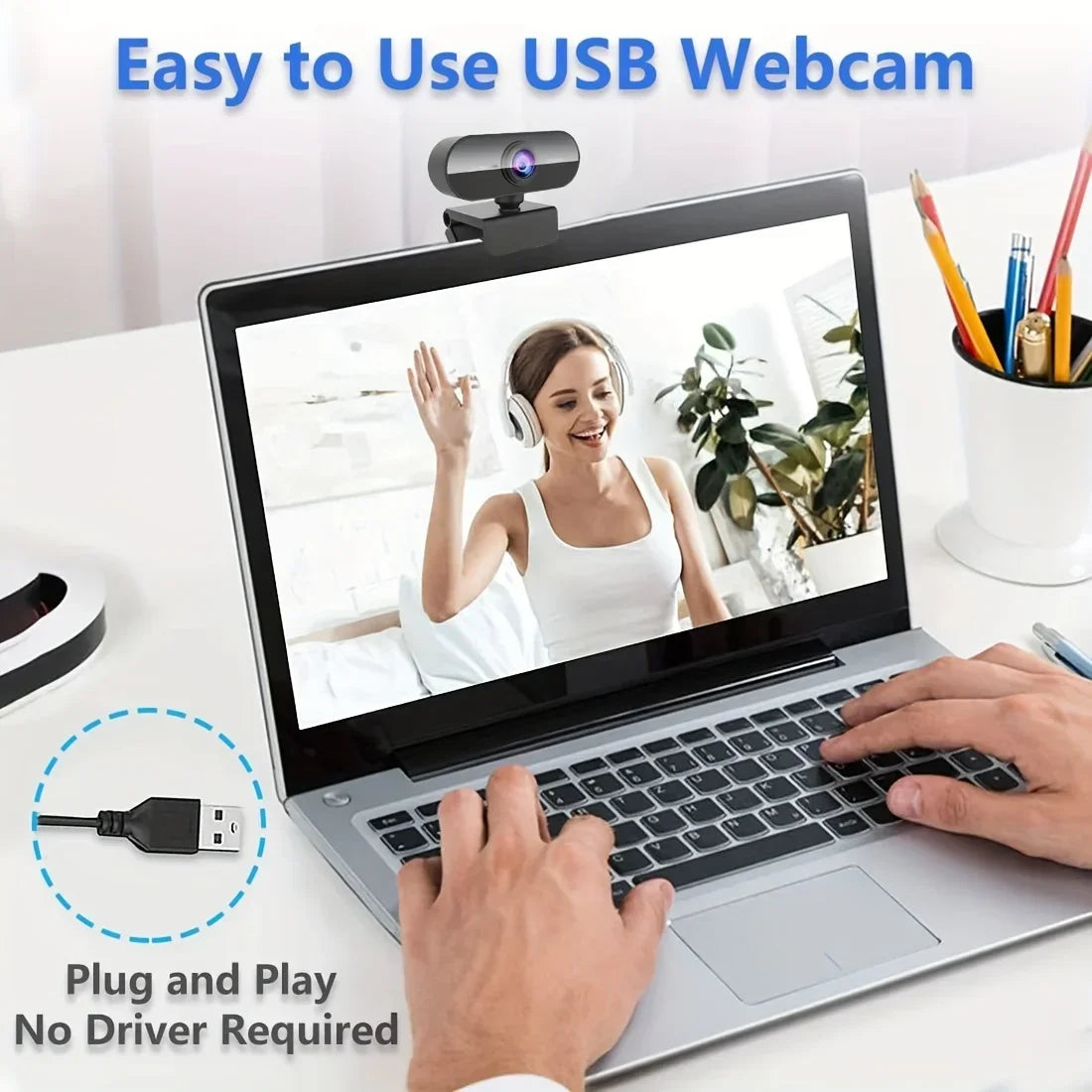 1080P USB Webcam with Microphone