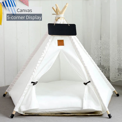 Pet Teepee Tent House with Cushion