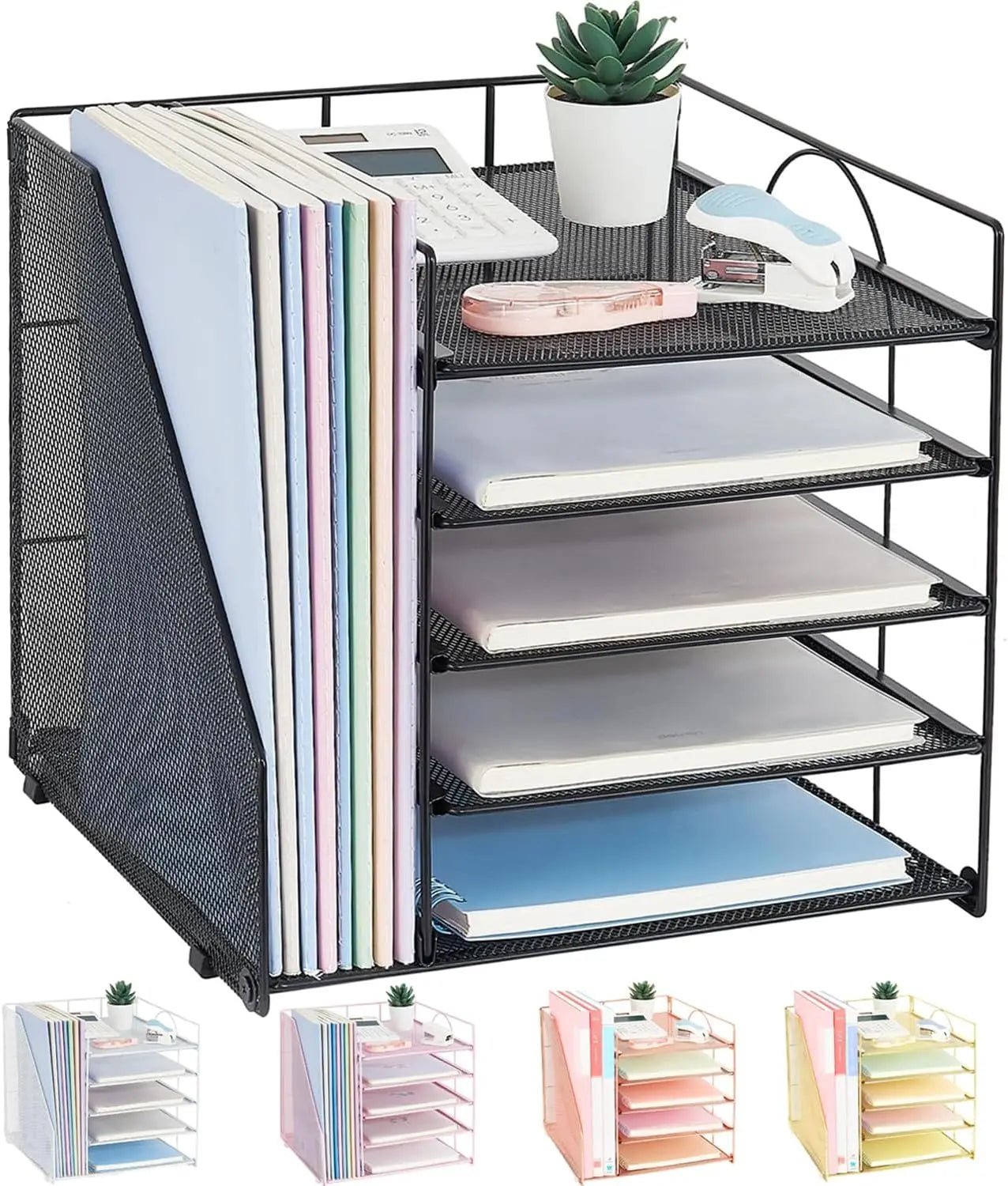 Multi-Layer Document & Paper Storage Rack