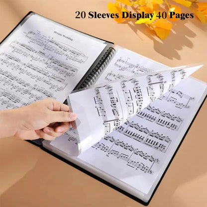 A4 Sheet Music Binder Folder
