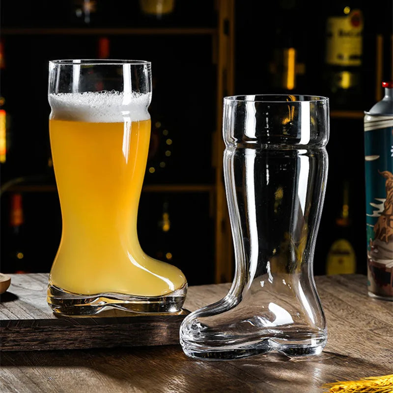 Boot-Shaped Beer Glass