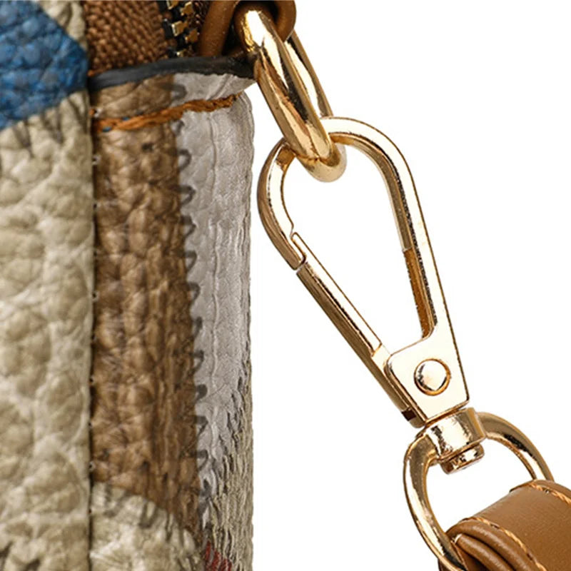Women’s Designer Style Plaid Shoulder & Crossbody Tote Bag