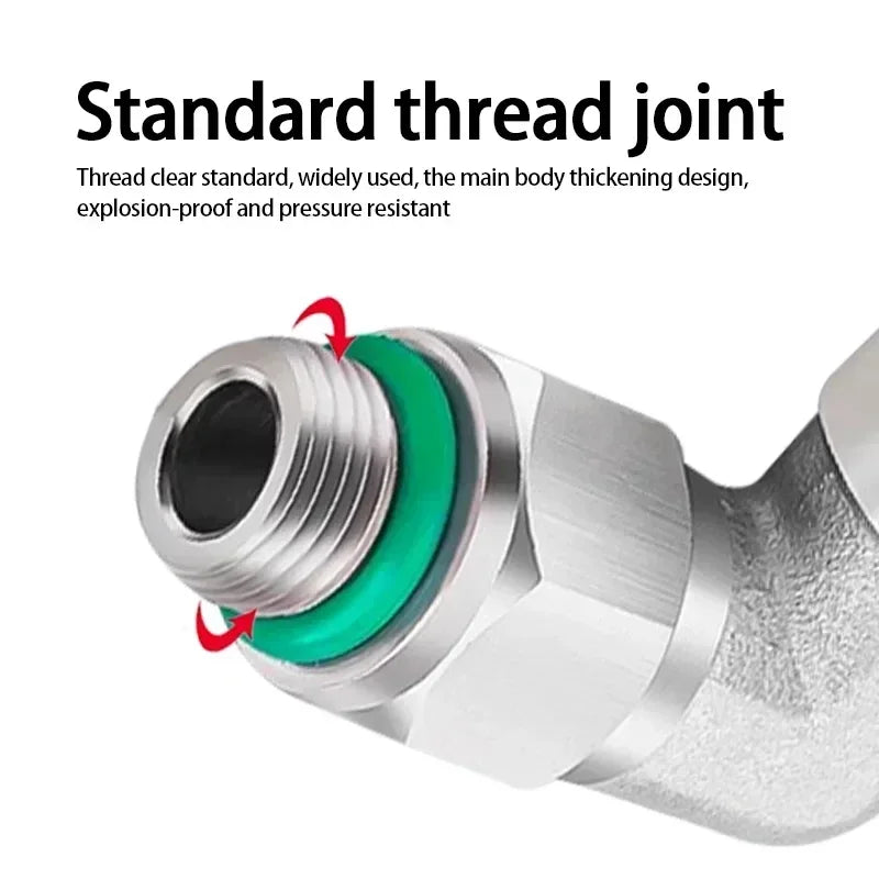 304 Stainless Steel Pneumatic Hose Connector Set