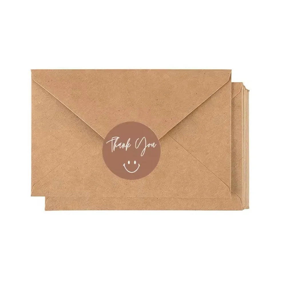 Pink Thank You Adhesive Stickers for Small Business Packaging & Gifts