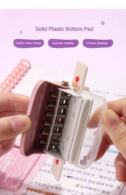 Adjustable 6-Hole Planner Paper Punch