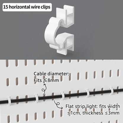 Adjustable Desktop Pegboard Organizer