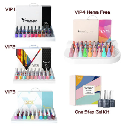 60 Colors UV LED Gel Nail Polish Kit