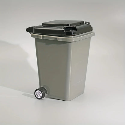 Mini Desktop Trash Bin Pen Holder