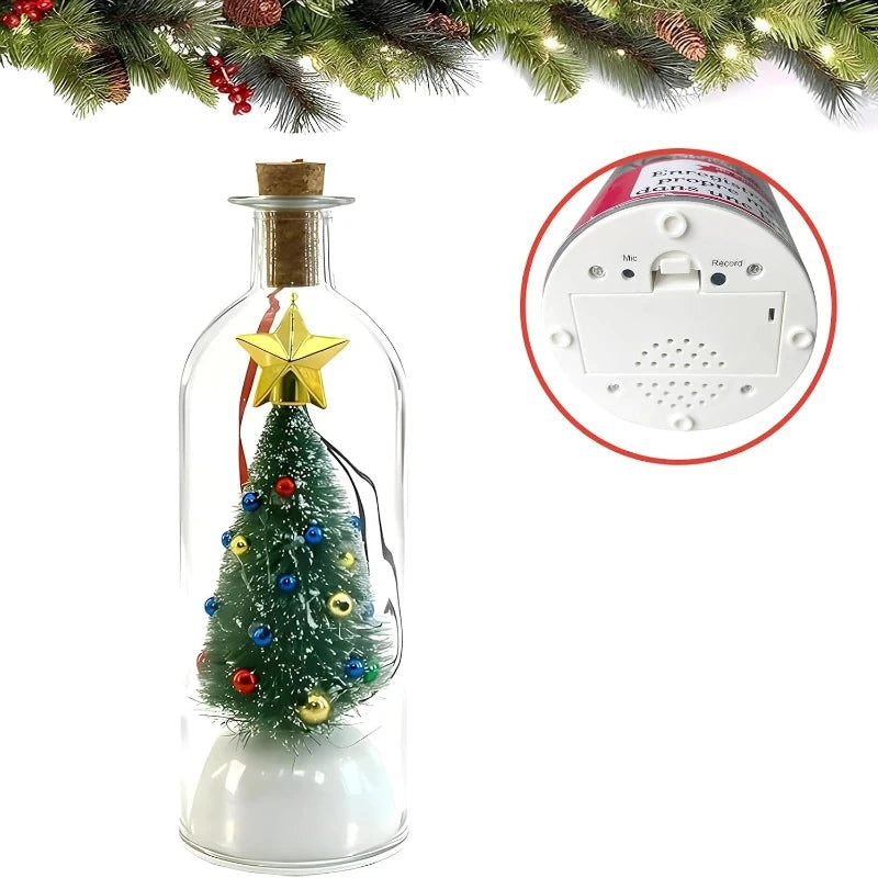 Recordable Christmas Tree Message Bottle