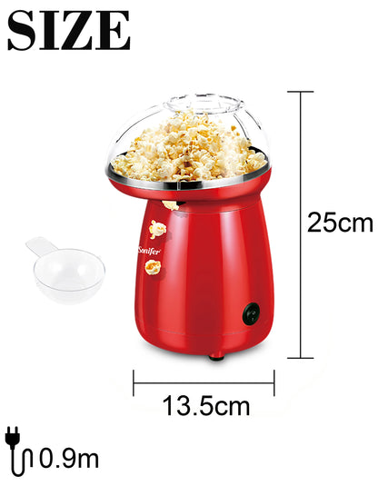 Oil-Free Electric Popcorn Machine with Butter Tray