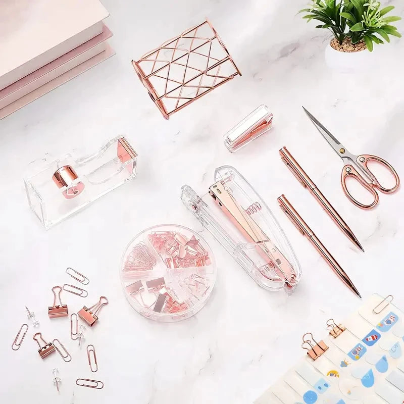 Luxury Acrylic Office Desk Set