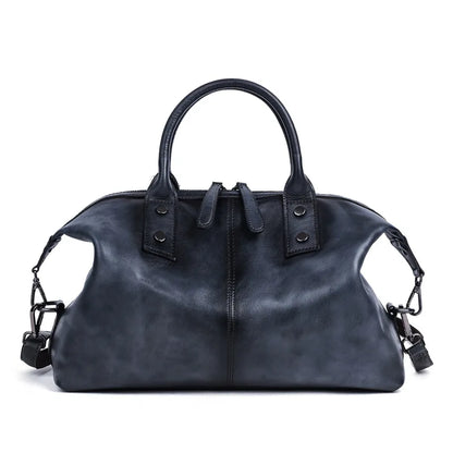 Johnature Genuine Cowhide Leather Hobo Bag
