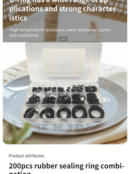 Nitrile Rubber O-Ring Assortment Kit