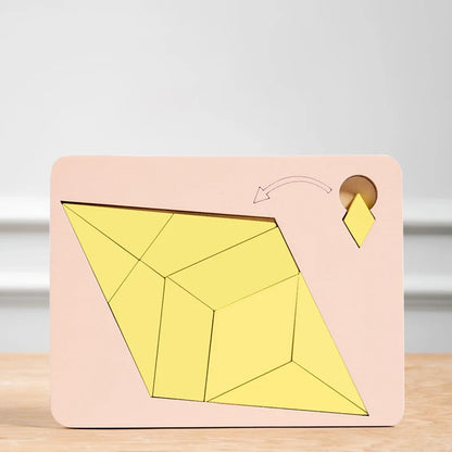 Wooden Geometric Puzzle Board