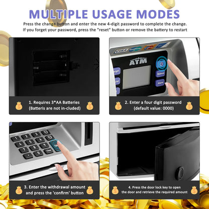 ATM Electronic Piggy Bank Money Saving Box