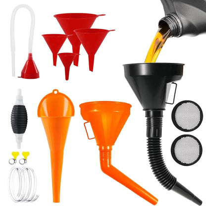 Multi-Purpose Automotive Funnel Set