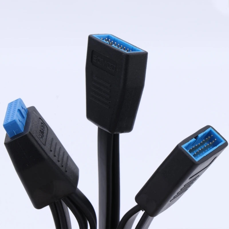 USB 3.0 19-Pin Internal Header Splitter Cable