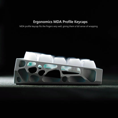 Creamy White Transparent RGB Keycap Set