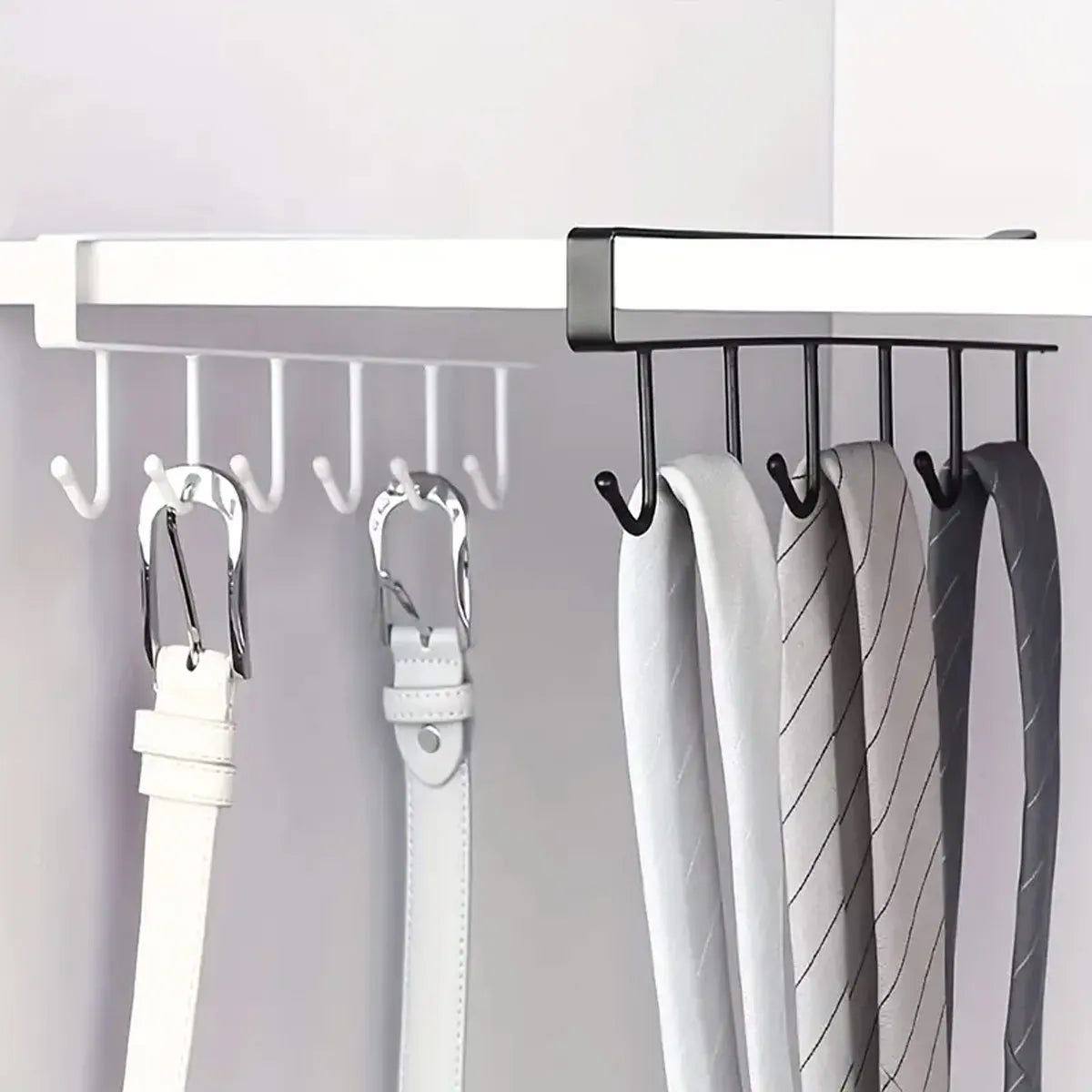 Iron Under-Shelf Storage Hook Rack