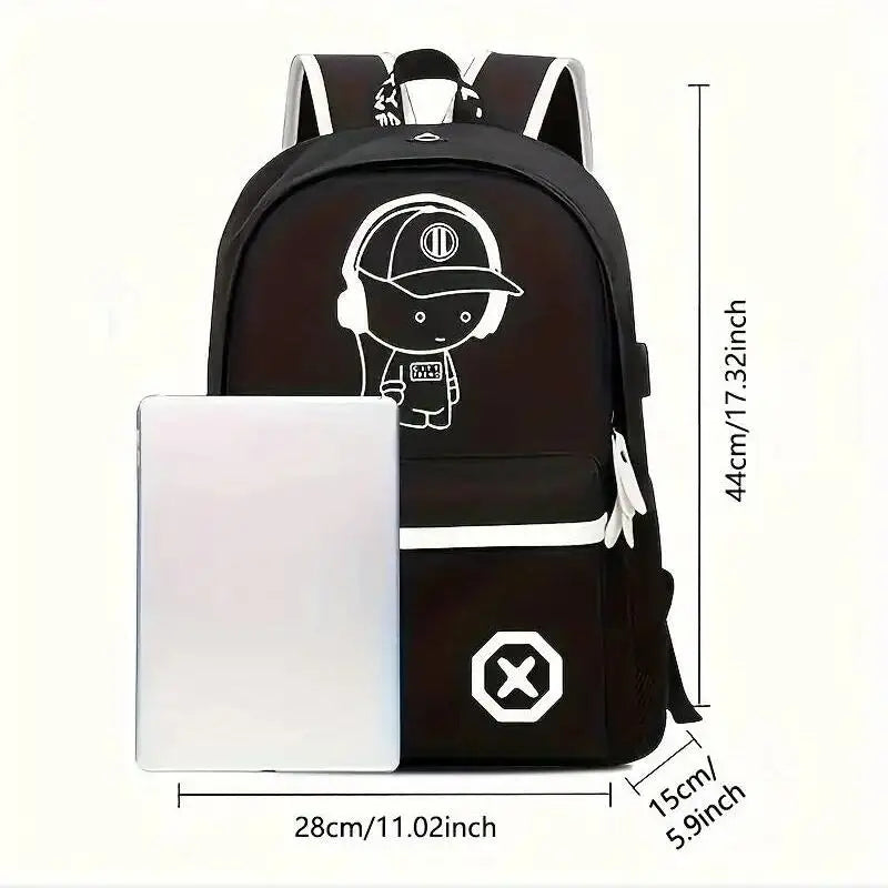 Luminous USB Laptop Backpack