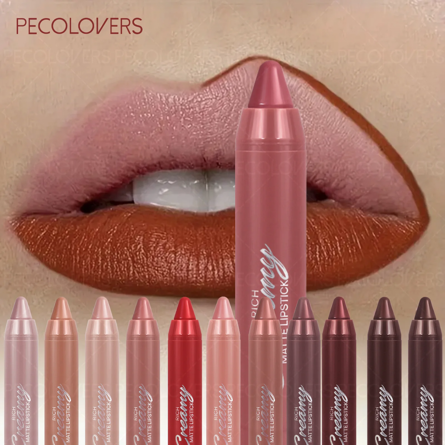 Matte Lip Liner & Lipstick